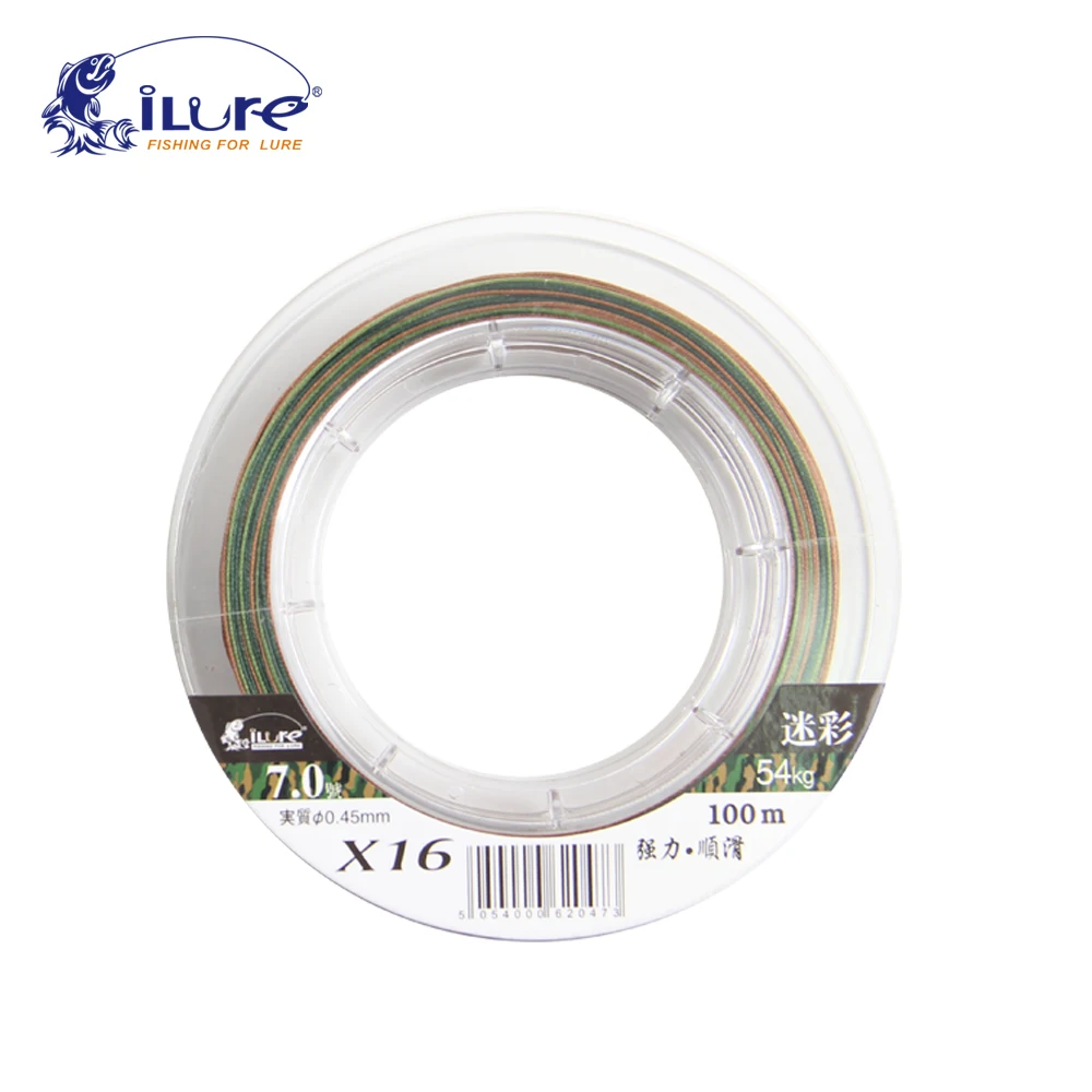 Леска плетеная из ПЭ 16 нитей 20 100 фунтов|braided line|pe braided linemultifilament line |