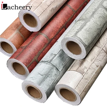 

5M Living Room TV Background Decorative Wall Sticker Brick Wallpaper 3d Vinyl Waterproof Self Adhesive Film Household Decoration