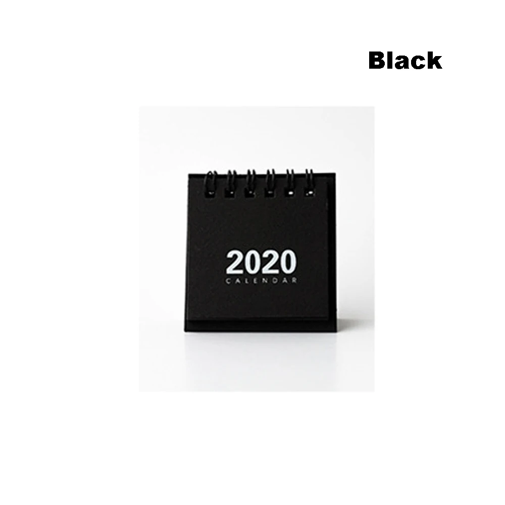 black Год, небольшой простой креативный Настольный блокнот с календарем, блокнот из крафт-бумаги, модный ежедневный календарь, Годовая программа, организация - Цвет: black