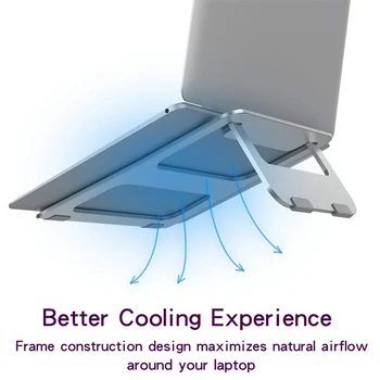 

Laptop Support Stand Notebook Computer Holder Foldable For 7-15.5 inch Laptops Aluminum Alloy Portable