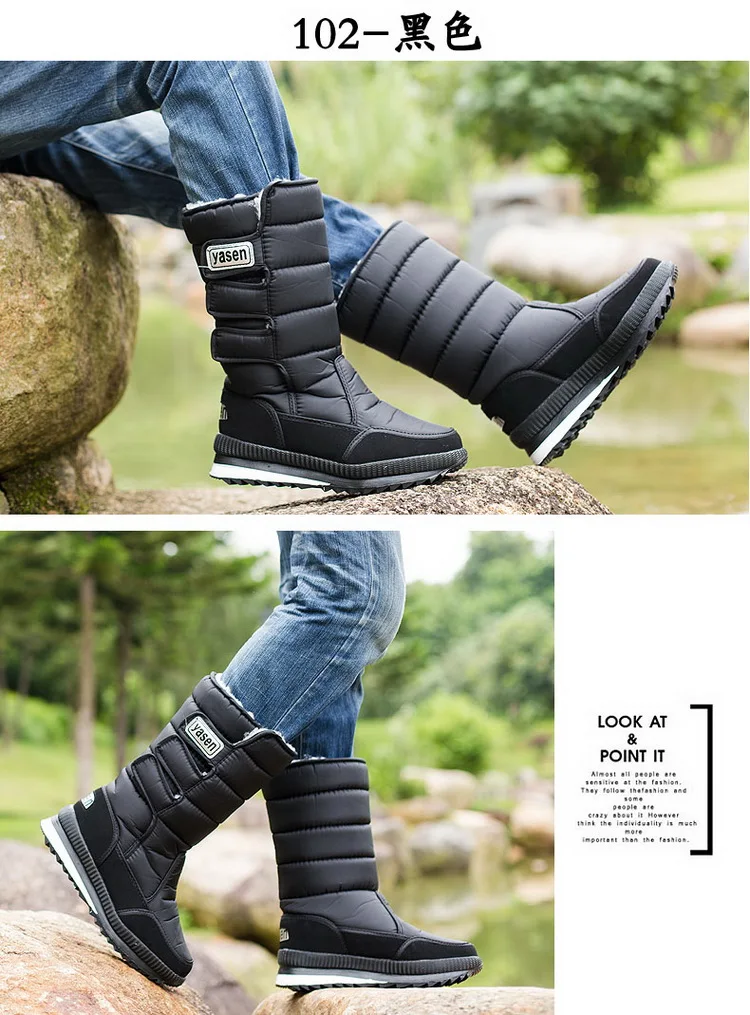 Desert boots men winter snow mia calf boots warm plush shoes classic style fashion Camouflage male boots