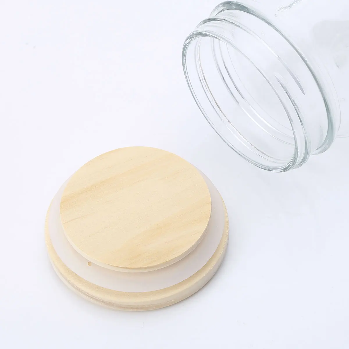 4 шт./компл. зеркальные крышки емкость для питьевой чашки Деревянные из сосны