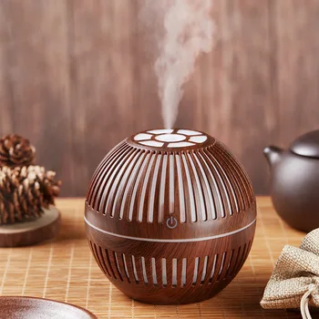 

Portable Air Humidifier Ultrasonic Aroma Essential Oil Diffuser Wood Grain Humidification Aromatherapy Machine Mist Maker