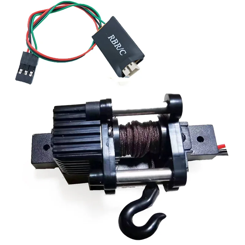 Electrical Automatic Winch + 4CH Control Cable For 1/16 WPL B14 B24 B36 C34 C44 MN90 Q65 RC Car Accessories Toys | Игрушки и хобби