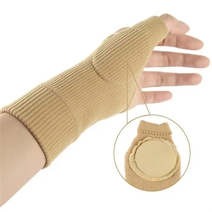 Дышащие перчатки для поддержки запястья для ухода за суставами для мужчин и женщин терапевтические перчатки черные/телесные