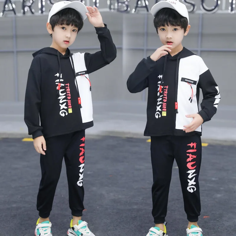 

Childrenswear BOY'S Spring And Autumn Set 2019 New Style Big Virgin Boy Spring And Autumn Western Style Korean-style Casual Two-
