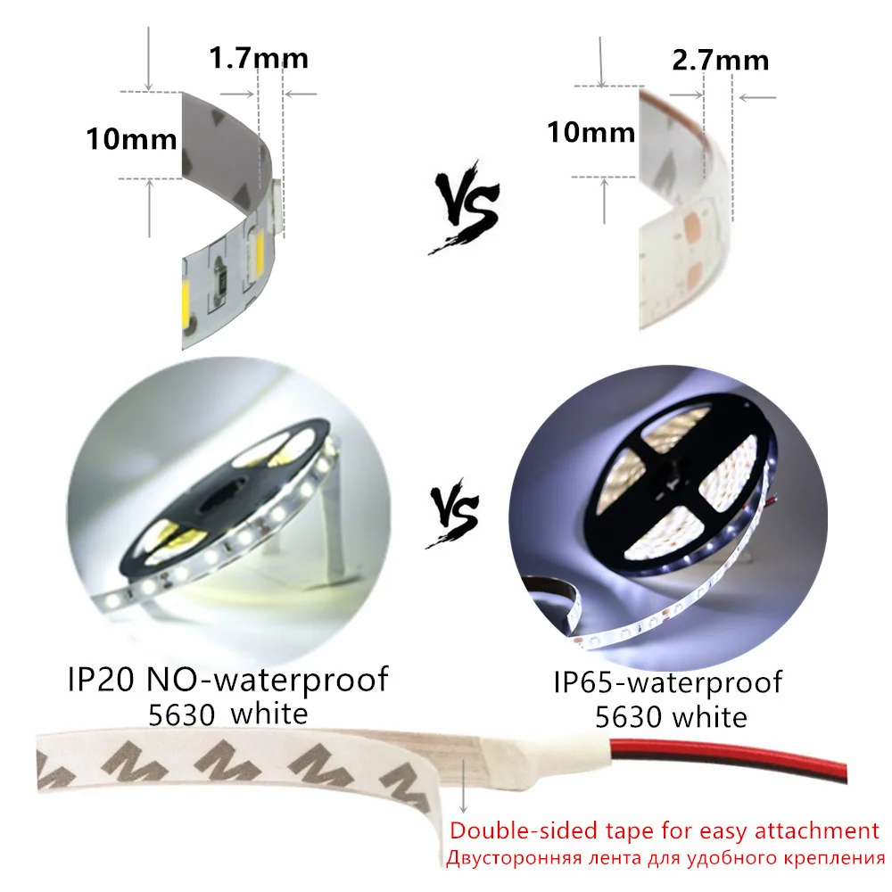 5 м супер яркий SMD 5630 светодиодный гибкий светильник DC 12 В не водонепроницаемый светодиодный 5730 smd барная веревка внутренняя декоративная лента лампа