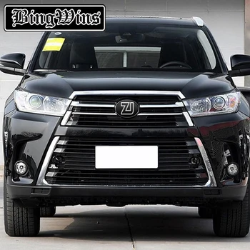 

Car styling For 18-19 Toyota Highlander ABS car grill net chrome trims