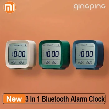 

Qingping Bluetooth Alarm Clock Smart Control Temperature Humidity Monitor Night Light Work With mijia app Alarm Clock