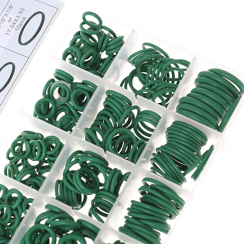 530Pcs Seal O-ring Repair Car Air Conditioning Rubber Sealant Box Set air conditioning repair kit o ring set