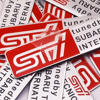 

1PCS Car Emblem Badge Sticker Auto Body Decal Car Styling STI Logo For Subaru Impreza Forester Tribeca XV BRZ Forest Human Lion