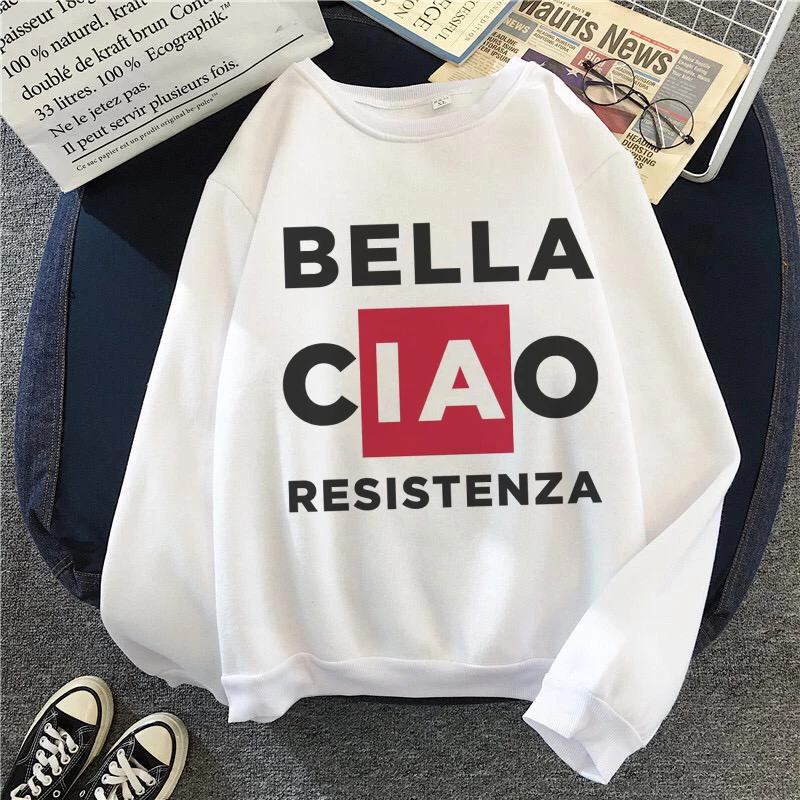 Женская толстовка Bella Non-English Language белая Повседневная Толстовка с капюшоном и