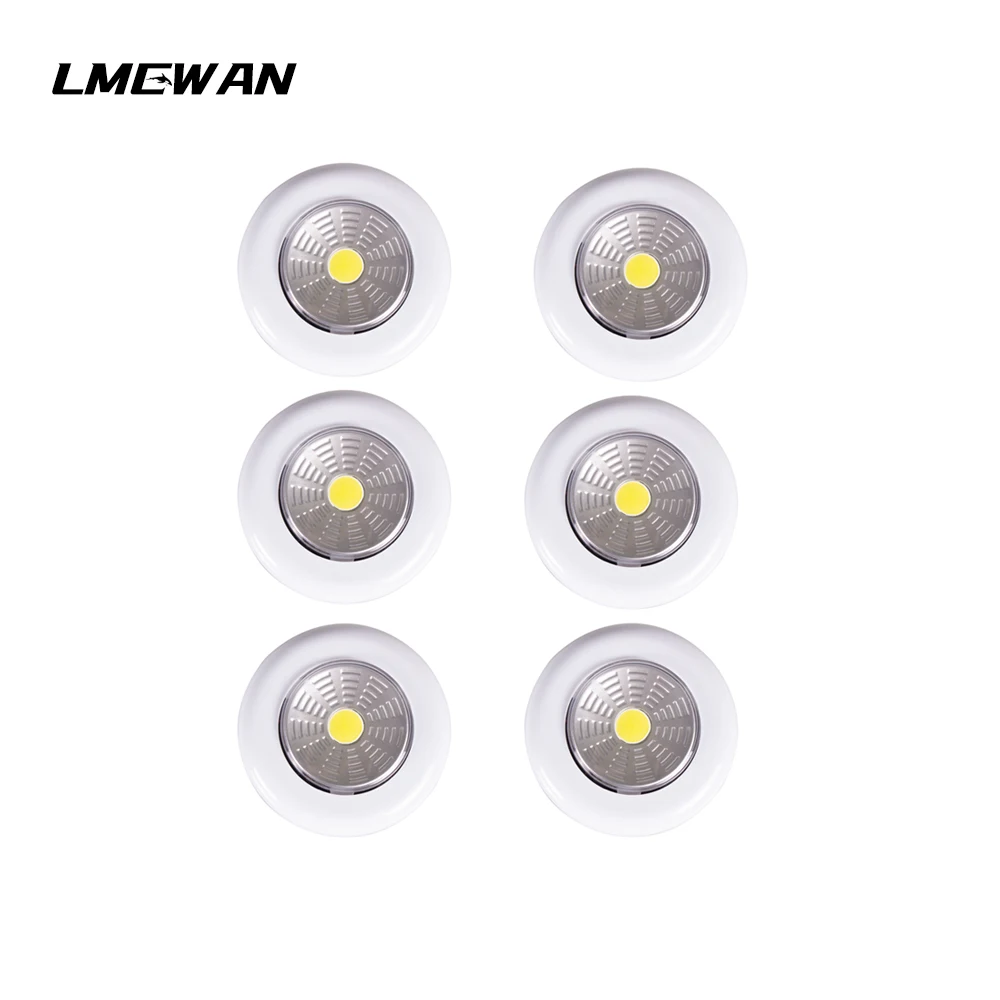 

LED night light with self-adhesive wireless COB LED cabinet light night emergency lighting kitchen counter AAA battery