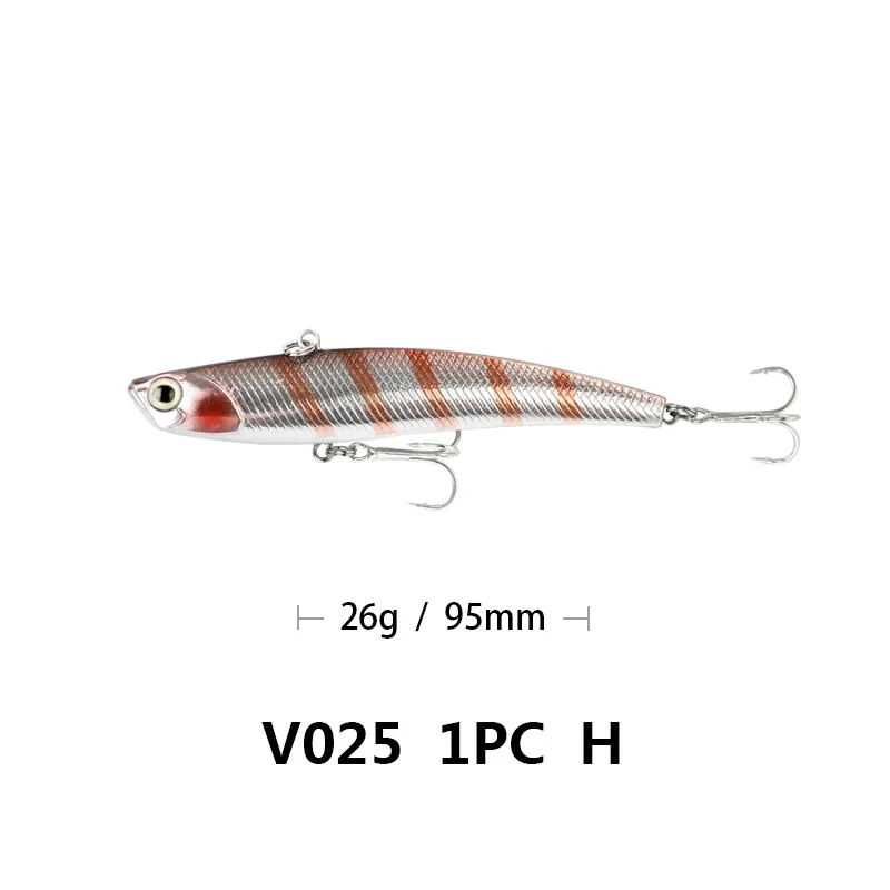 Bassland VIB жесткая приманка для рыбалки stickbait isca Искусственные воблеры Тройной Крючок для рыбалки морской бас форель Япония зима - Цвет: 008