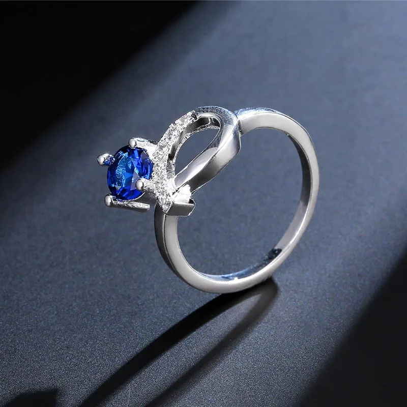 Bague Ringen, дизайн, кольцо 925, ювелирное изделие для женщин, с геометрическим узором, модный сапфировый камень, бант, Подарок на годовщину, вечерние, свадебные