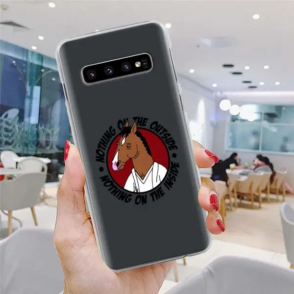 Жесткий чехол для телефона аниме BoJack Horseman для samsung Galaxy S10 S10e S8 S9 Plus Note 10 Plus 9 8 S6 S7 Edge - Цвет: H03