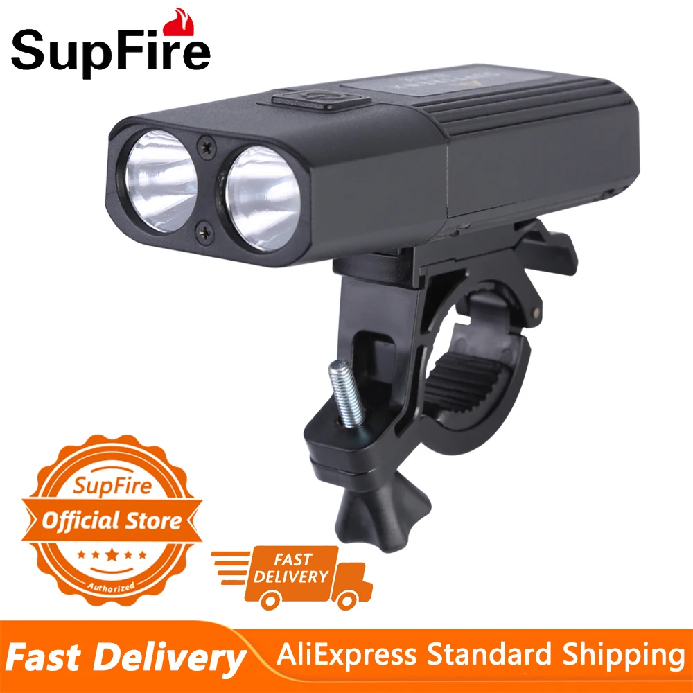 

Supfire BL06-X LED Outdoor Sports Bicycle Lamp Riding Accessories Searchlight USB Rechargeable Flashlight Waterproof Torch