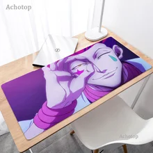 Mouse pad gamer caçador x, tapete de borracha para mouse, anime, grande, gamer, com teclados