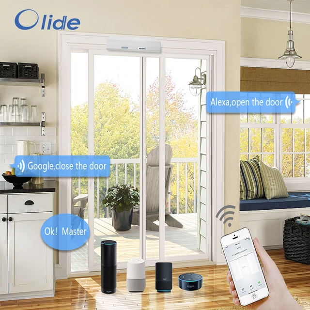 Smart Residential Sliding Door Opener, Automatic Door Operator with WiFi Access Switch,TUYA APP Control 2