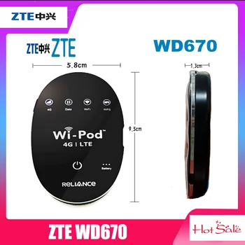 

Unlocked ZTE Hotspot 4G LTE WD670 Router