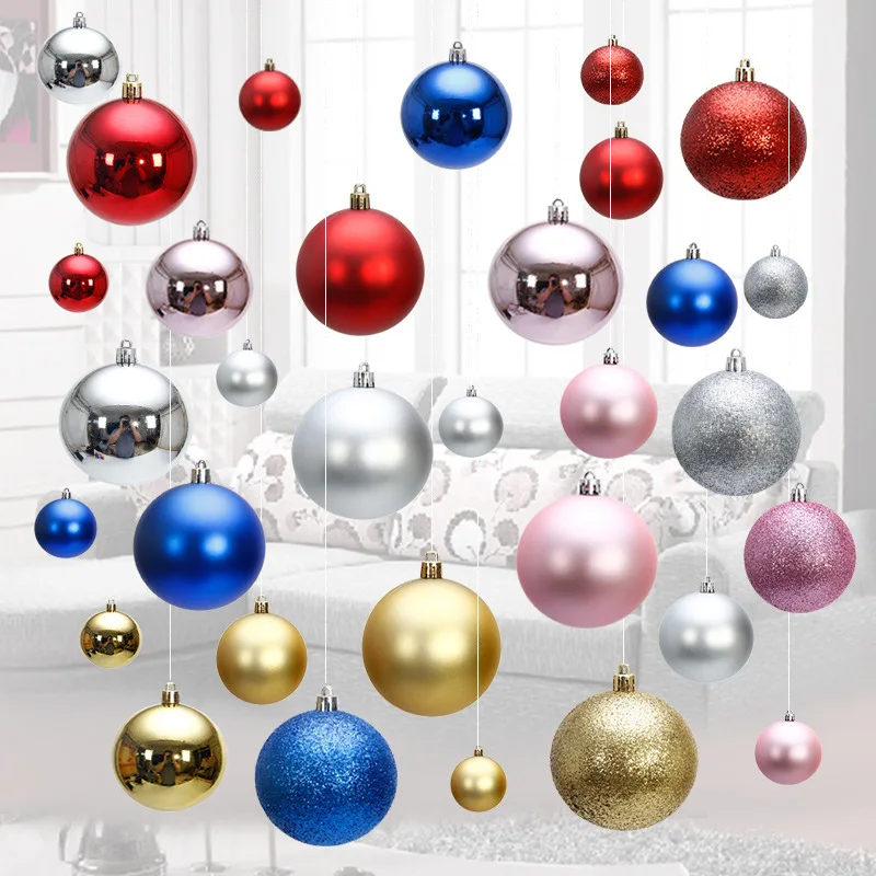 30 Palline Di Natale Colorate Bianche E Rosse - Infrangibili In Plastica, Ø 6 Cm - Set Decorazioni Per Albero, Feste E Matrimoni - 4