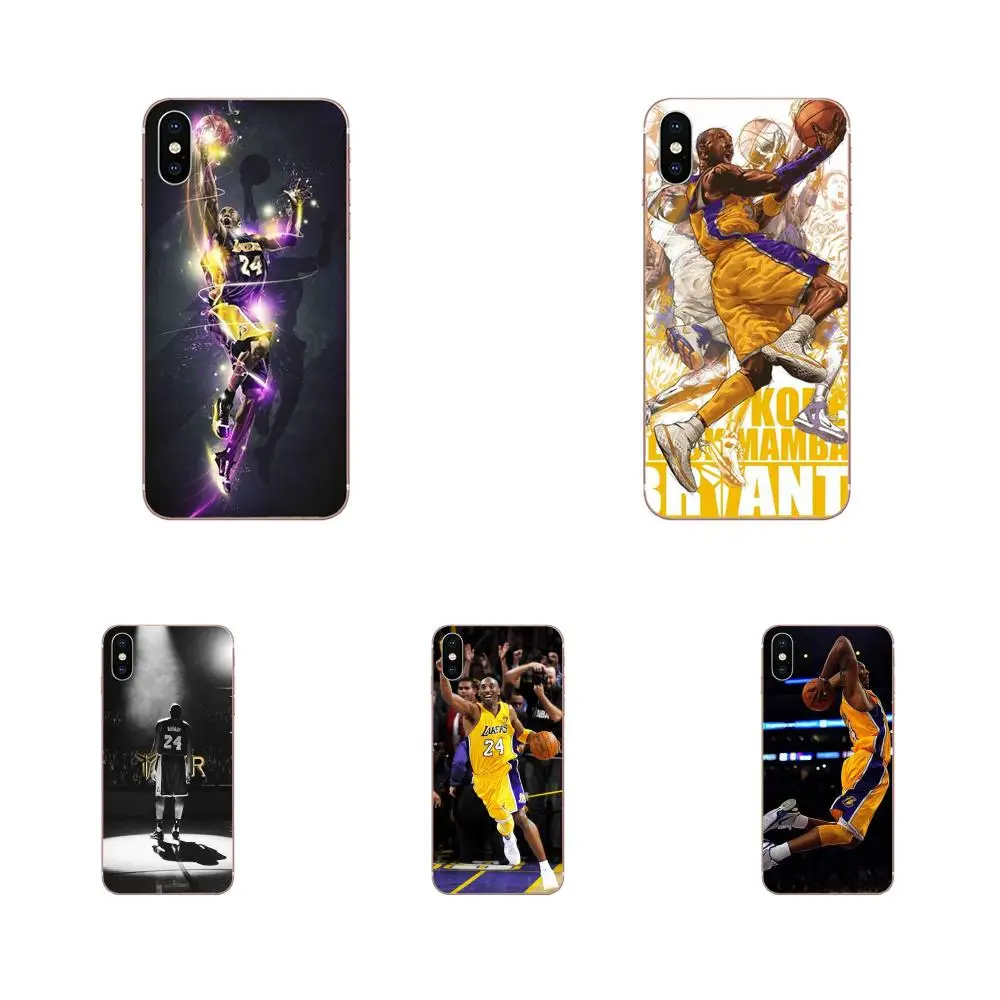 Lakers 24 для Apple iPhone 4 4s 5 5C 5S SE 6 6S 7 8 Plus X XS Max XR Мягкий Силиконовый ТПУ прозрачный индивидуальный рисунок