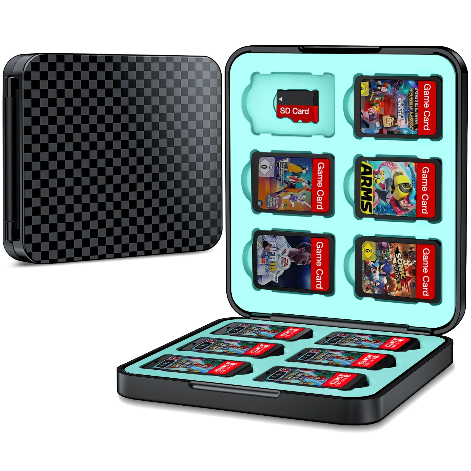 12 In 1 Portable Mini Switch Game Card Case Magnetic Silicone Game Box For  Nintendo Switch Black/pink - Accessories - AliExpress