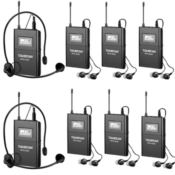 

Takstar WTG-500 2 Transmitter+6 Receivers UHF Wireless tour guide system For Tourist guide Simultaneous interpretation Teaching