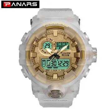 

New Brand PANARS Casual Watch Men G Style Waterproof Sports Military Watches Shock 5th Anniversary Edition Dual Display