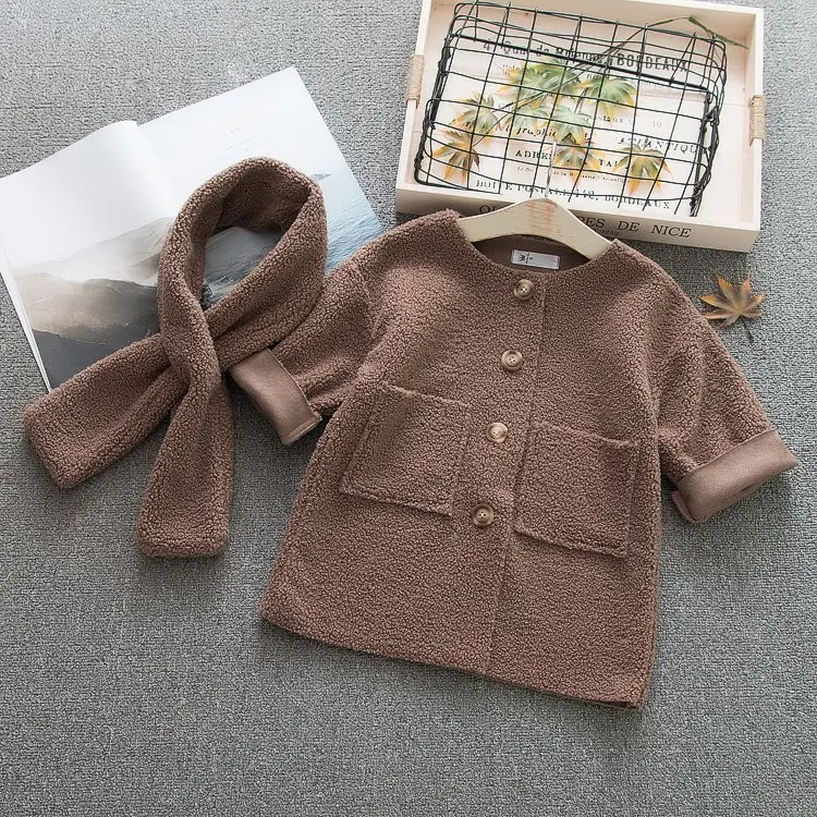 Детское хлопковое пальто для девочек 1, 2, 3 лет, зима, Новое Стильное модное хлопковое пальто принцессы в Корейском стиле для девочек, хлопковое пальто для девочек