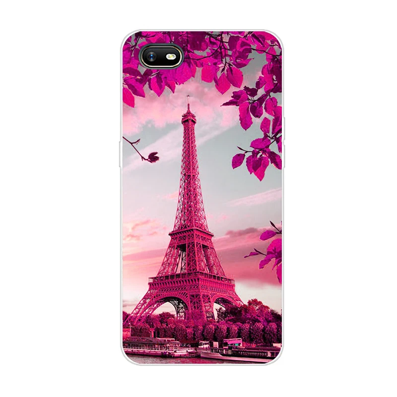 OPPO A1K силиконовый чехол ТПУ защитный чехол мультфильм телефон чехол для OPPO A1K CPH1923 CPH 1923 A 1K OPPOA1K мягкий 6,1 дюйма - Цвет: Темно-бордовый