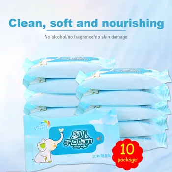 

10*10 Wipes/pack Wipes Wet Wipe Tissue Decimation Disposable Portable Free Alcohol Wipes Антисептик