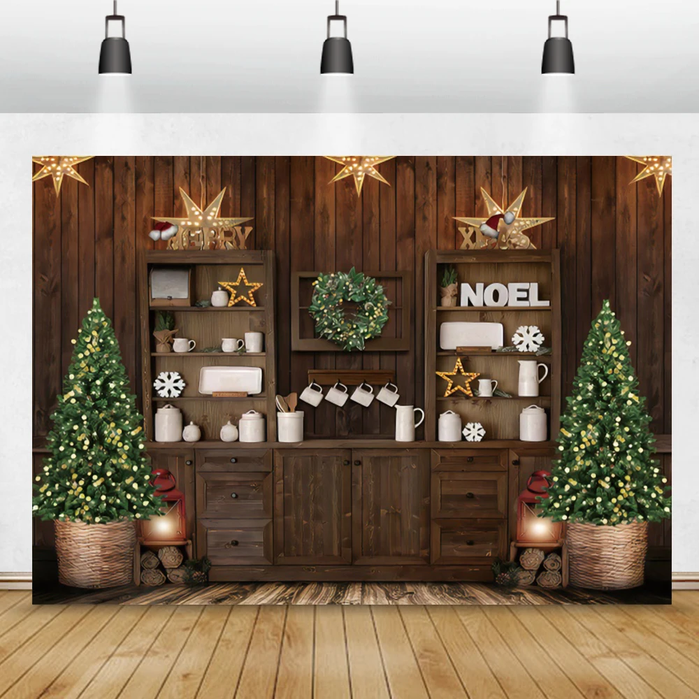 Weihnachtshintergrund Fotostudio 1.5x1.2m Foto Hintergrund Weihnachten  Rustikale Scheune Holztür Xmas Baum Rentier Schnee Geschenk Fotografie  Hintergrund Familie Winter Urlaub Neujahr Party Dekorationen Banner  Fotostudio Requisiten Leinwand Weihnachten, image size:1000x1000