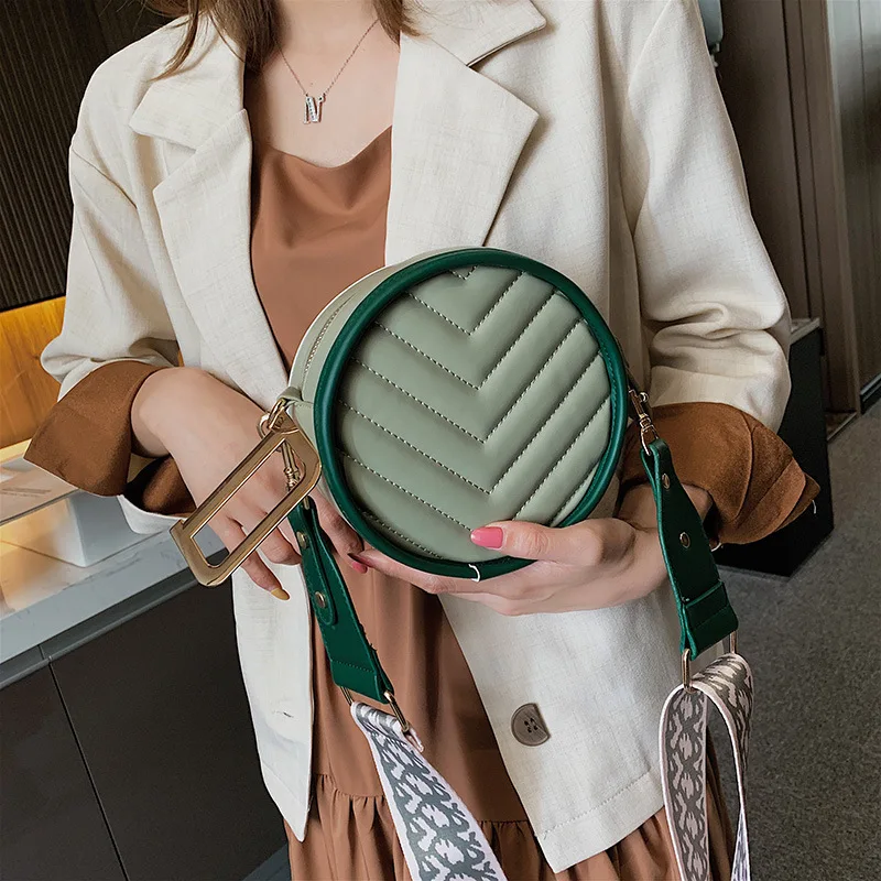 

Western Style Bag Women's 2020 New Style Fashion Korean-style Versatile Shoulder Bag GIRL'S Wide Strap Shoulder Fashion Small ro