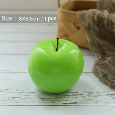 1 piece Apple Реквизит для фотосъемки искусственные ветки вишни яблоко виноград для дома вечерние свадебные фотостудии DIY украшения реквизит - Цвет: 1 piece Apple
