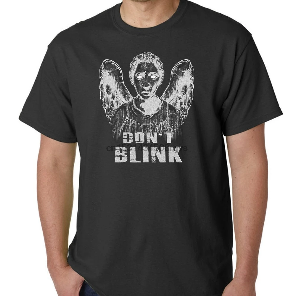 WEEPING ANGEL Dont Blink TV Show вдохновляющий дизайн ужасная футболка трафаретная печать