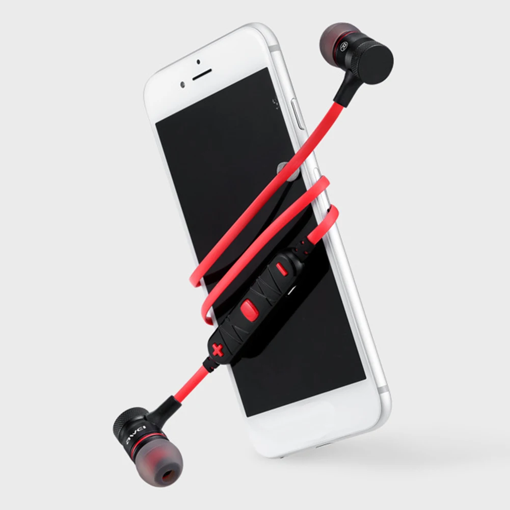 Магнитные наушники вкладыши Awei A920BL с шумоподавлением беспроводные Bluetooth
