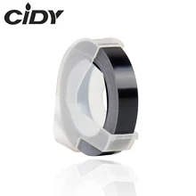 CIDY 1 шт. черный цвет совместимый для DYMO 1610 12965 1880 производитель Этикеток DYMO 3D пластик тиснение Xpress этикетка 9 мм* 3 м MOTEX E101