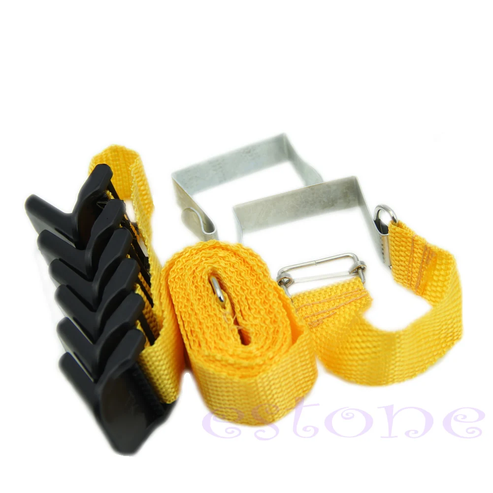 

New Door Hat Bag Clothes Rack Holder Organizer Adjustable Straps Hanger 6 Hooks