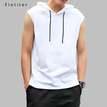 Fletiter, хлопковая толстовка, толстовки, одежда для фитнеса, бодибилдинг, майка, хип-хоп, мужской жилет, без рукавов, спортивная рубашка, повседневная