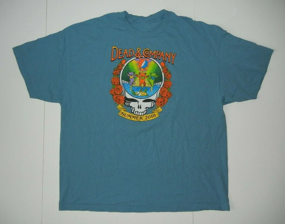 DEAD &amp COMPANY Grateful Head SUMMER 2019 TOUR T-SHIRT Concert Music Sz Men's 3XL Tee Shirt Free Shipping |