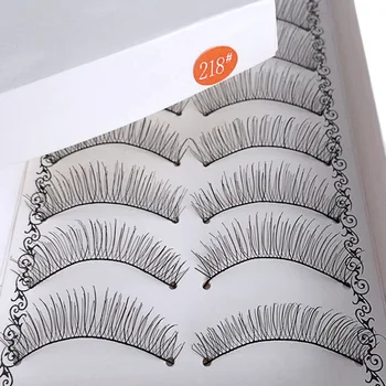 

Pack of 5 pieces 216/217/218 false eyelashes Taiwan eyelashes handmade sharpened natural thick section 10 pairs of eyelashes