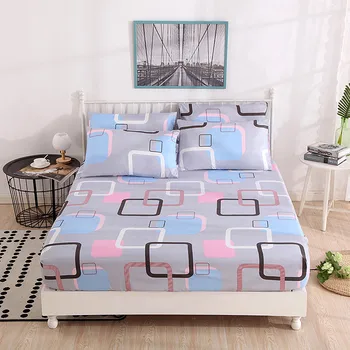 

Adjustable elastic Fitted Sheets All seasons use polyester Bed linen Bedspread bed Cover bedding set for home decor bed sheets