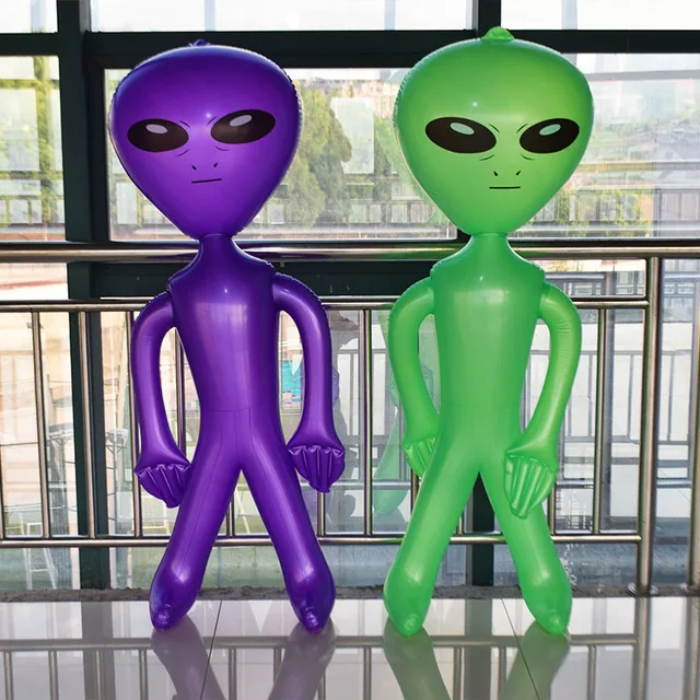 170cm Giant Alien Model Green Purple Blue Gray Pink ET Kids Adult Inflatable Toy Halloween Cosplay Brithday Party Supply Blow Up 3