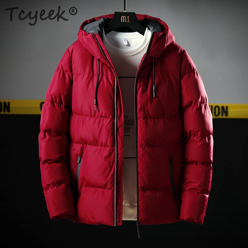 

Tcyeek Winter Jacket Men Clothes 2019 Korean Thick Warm Coat Hooded Casual Parka Hombre Fashion Casacos Man Parka Hiver LW1223