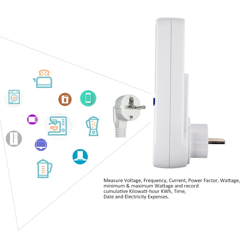 Цифровой ваттметр анализатор мощности электронный счетчик энергии измерительная розетка с функцией памяти EU UK AU BR US Plug