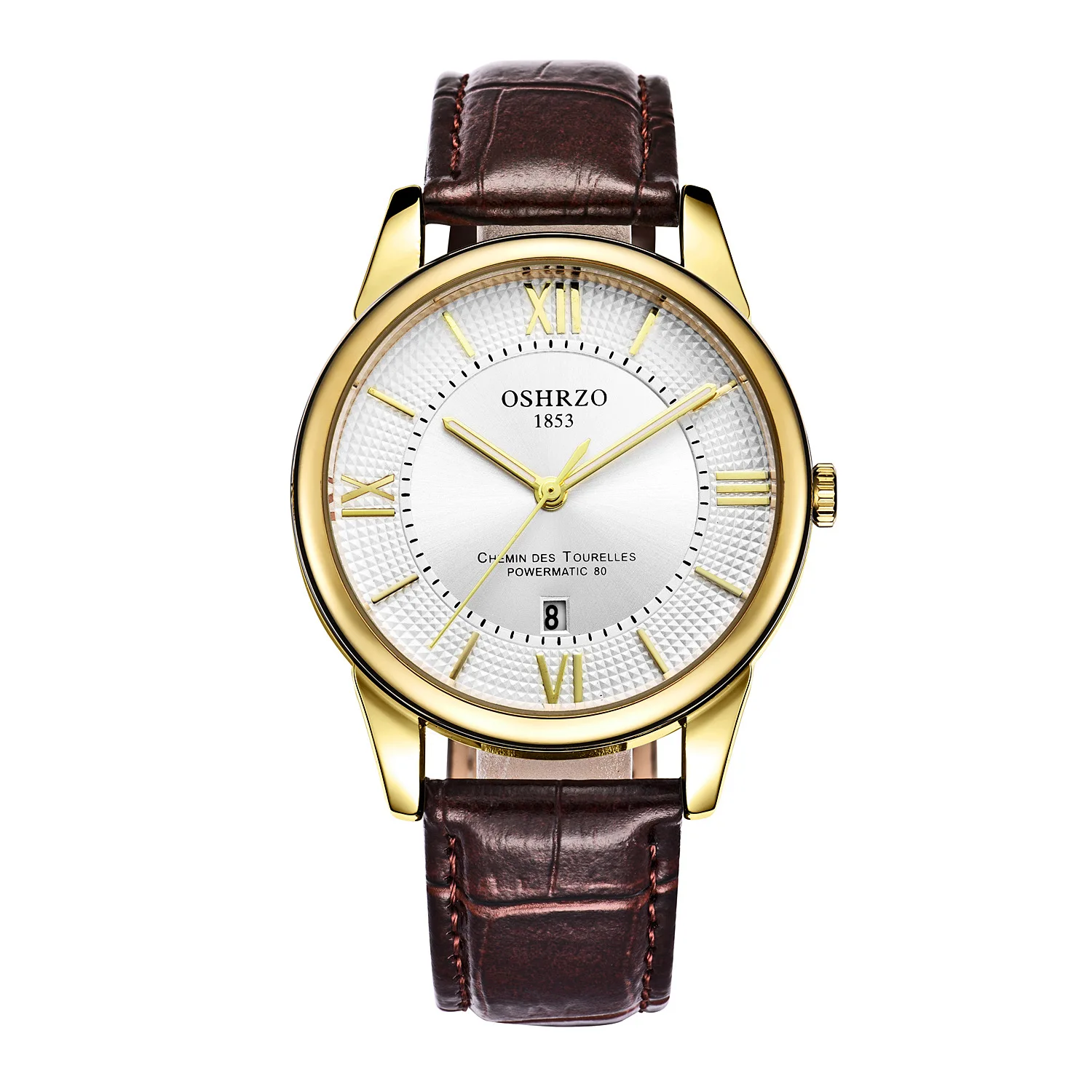 

New Style Top Grade Fashion Men Belt Watch Business Casual Roman Numerals Waterproof Calendar Quartz Watch Manufacturers