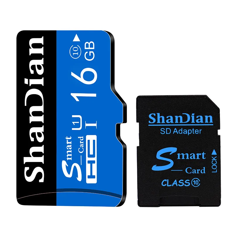 16 ГБ SHANDIAN карта памяти 32 Гб класс 10 sd карта 8 Гб 16 Гб Transflash SDHC TF карта флэш USB память sd карта 32 Гб класс 10 высокая скорость - Емкость: 16 ГБ