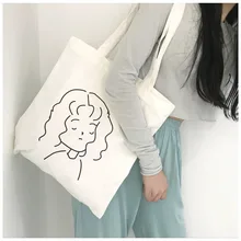 Одноплечная художественная парусиновая жизнь простая сумка женские сумки с защитой от внешней среды с китайскими словами печать молния Веревка хозяйственная сумка