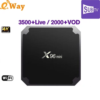 

X96 Mini Android TV Box 1GB 8GB With 1 Year World IPTV Subscription 3400 Channels Arabic Germany Brazil Portugal UK Spain